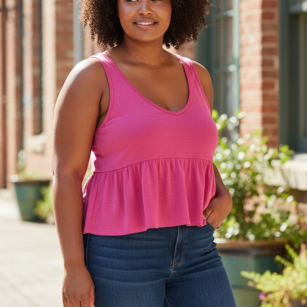 Abound Peplum Tank Top 1XL​